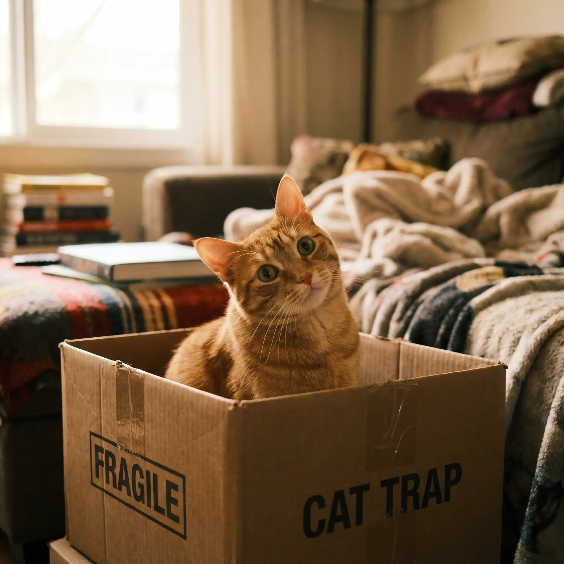 橘猫躲在纸箱里 - 嘟嘟嘟在线视频免费观看高清中文